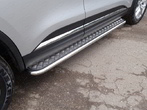 Пороги с площадкой 42,4 мм Renault Koleos (2017-2023)