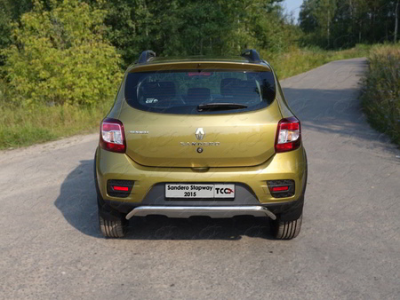 Защита заднего бампера 42,4 мм Renault Sandero Stepway (2014-2019) RENSANST15-12