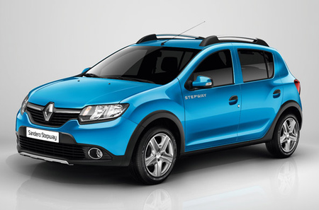 Пороги c площадкой 75х42 мм Renault Sandero Stepway(2014-2019) RENSANST15-16