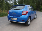 Защита заднего бампера нижняя 42,4 мм Renault Sandero (2014-2019)