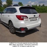 Защита заднего бампера (уголки) 60,3 мм Subaru Outback (2014-2019)