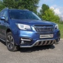 Защита передняя (кенгурин с вставкой) 60,3/75 мм Subaru Forester (2015-2018)