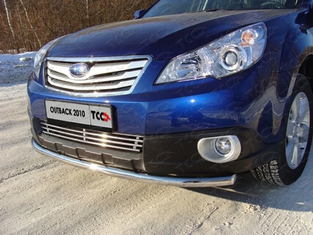 Решётка радиатора 12 мм Subaru Outback (2009-2013) SUBOUT10-06