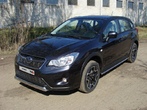 Защита передняя нижняя (овальная) 75х42 мм Subaru XV (2011-2019)