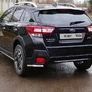 Защита заднего бампера (уголки) 42,4 мм Subaru XV (2017-2021)