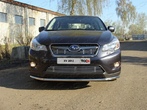 Решётка радиатора верхняя 12 мм Subaru XV (2012-2017)