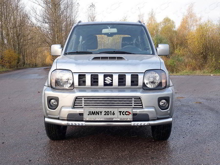 Защита передняя нижняя (с ДХО) 60,3 мм Suzuki Jimny (2012-2019) SUZJIM16-28