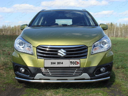 Решетка радиатора 12 мм Suzuki SX4 (2013-2021) SUZSX414-04