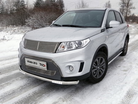 Защита передняя нижняя (с ДХО) 60,3 мм Suzuki Vitara  (2015-2024) SUZVIT15-03