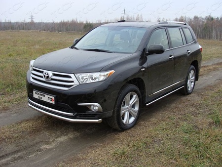 Защита передняя нижняя 60,3 мм Toyota Highlander (2010-2019) TOYHIGHL10-01