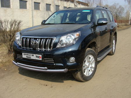 Защита передняя нижняя (двойная) 76,1/50,8 мм Toyota Land Cruiser Prado 150 (2009-2013) TOYLCPR150-07