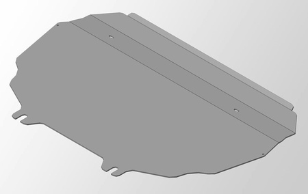 Защита картера и КПП (алюминий) ТСС Toyota Corolla (2013-2019) ZKTCC00026