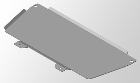 Защита картера и КПП (алюминий) ТСС Toyota Corolla (2007-2013) ZKTCC00027