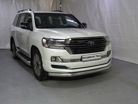 Защита передняя нижняя 76,1 мм Toyota Land Cruiser 200 EXCALIBUR (2017-2019)  TOYLC200EXCAL17-03