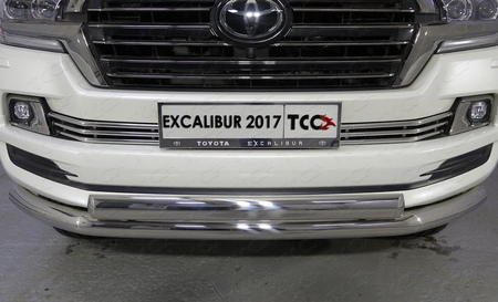 Решетка радиатора 16 мм Toyota Land Cruiser 200 EXCALIBUR (2017-2019) TOYLC200EXCAL17-23