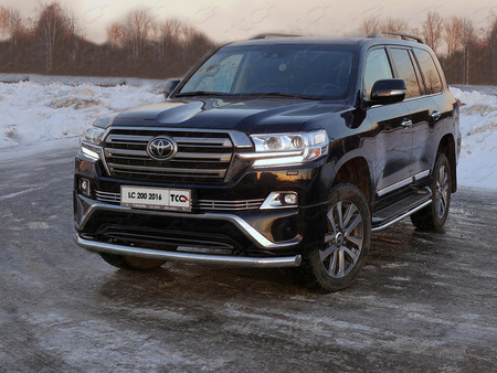 Защита передняя нижняя 76,1 мм Toyota Land Cruiser 200 EXECUTIVE (2016-2019)  TOYLC200EX16-10
