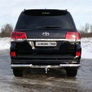 Защита заднего бампера (уголки) 76,1 мм Toyota Land Cruiser 200 EXECUTIVE (2016-2019)