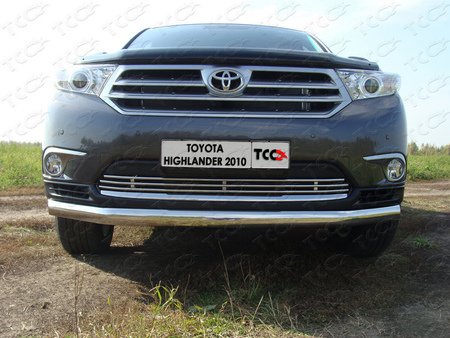 Решётка радиатора 12 мм Toyota Highlander (2010-2013) TOYHIGHL10-10