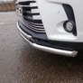 Защита передняя нижняя (двойная) 60,3/42,4 мм Toyota Highlander (2017-2020)