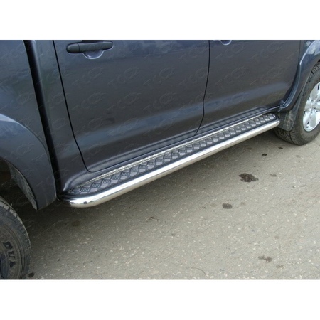 Пороги с площадкой 60,3 мм Toyota Hilux (2010-2019) TOYHILUX10-02