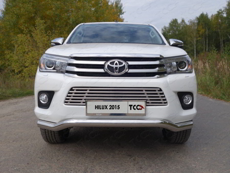 Решетка радиатора 16 мм Toyota Hilux (2015-2020) TOYHILUX15-06