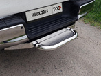 Задняя подножка (нерж. лист) 60,3 мм (под фаркоп) Toyota Hilux (2015-2024)