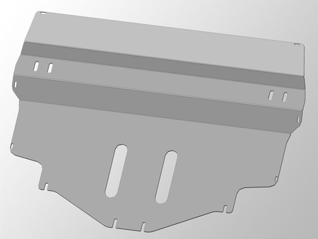 Защита картера и КПП (алюминий) ТСС Volkswagen Polo (2010-2020) ZKTCC00187
