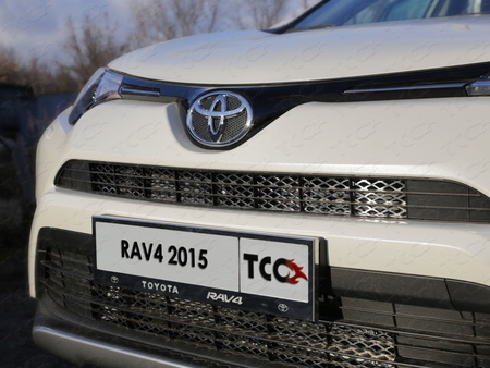 Рамка номерного знака ТСС с вырезом для Toyota RAV4 (2019-2019) TOYRAV-01RN