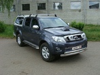 Защита передняя нижняя (двойная) 75/75 мм Toyota Hilux (2011-2015)