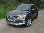 Защита передняя нижняя (овальная) 75х42 мм Toyota Rav 4 (2010-2012)