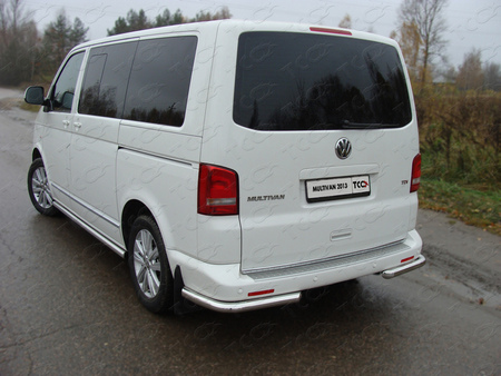 Защита заднего бампера (уголки) 60,3 мм Volkswagen Multivan (2009-2019) VWMULT13-13