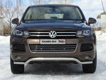 Защита передняя нижняя 60,3 мм Volkswagen Touareg (2010-2014) VWTOUAR10-08