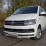 Защита передняя нижняя (овальная с ДХО) 75х42 мм Volkswagen Caravelle (2017-2020)