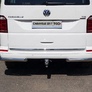 Защита заднего бампера (уголки) 60,3 мм Volkswagen Caravelle (2017-2020)