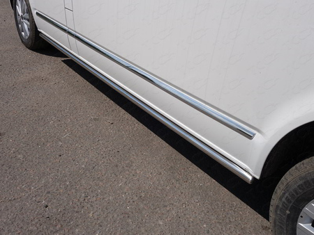 Пороги труба 50,8 мм Volkswagen Multivan (2015-2020) VWMULT15LONG-36