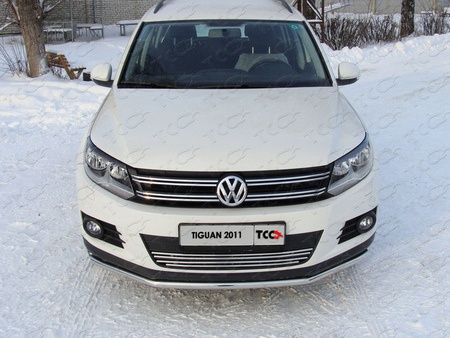 Решётка радиатора 12 мм Volkswagen Tiguan (2011-2016) VWTIG11-07