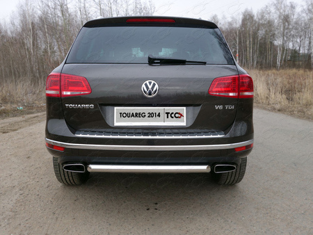 Защита заднего бампера 60,3 мм Volkswagen Touareg (2014-2018) VWTOUAR14-19