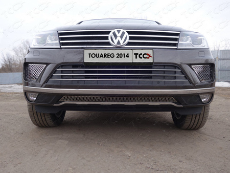 Решетки радиатора боковые (лист) Volkswagen Touareg (2014-2018) VWTOUAR14-12