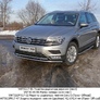 Защита передняя нижняя двойная 42,4/42,4 мм Volkswagen Tiguan (2017-2020)