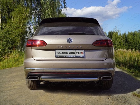 Защита заднего бампера 60,3 мм Volkswagen Touareg (2018-2024) VWTOUAR18-37