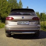 Защита заднего бампера овальная 75х42 мм Volkswagen Touareg (2018-2024)