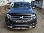 Защита передняя нижняя (двойная) 76,1/42,4 мм Volkswagen Amarok (2010-2019)