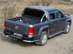 Защита заднего бампера (уголки) 76,1 мм Volkswagen Amarok (2010-2019)