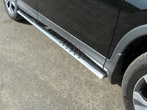 Пороги овальные с проступью 120х60 мм Volkswagen Amarok (2010-2019)