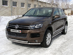 Защита передняя нижняя (двойная) 60,3/60,3 мм Volkswagen Touareg (2010-2014)