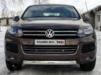 Защита передняя нижняя (овальная) 75х42 мм Volkswagen Touareg (2010-2014)