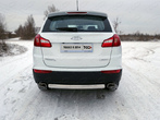 Защита заднего бампера труба овальная D75х42 Chery Tiggo 5 (2014-2019)