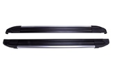 Пороги алюминиевые Brilliant Black для Kia Sorento (2015-2020)