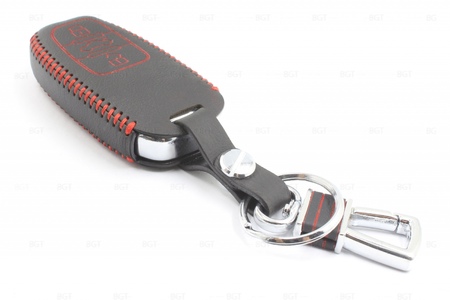 Кожаный чехол для ключа (красная нить тип2) String Audi Q3 BGT-LKH-Au-Y807RD