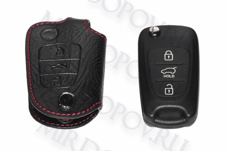 Кожаный чехол для ключа Kia Sorento (2009-2012) BGT-LKH108-Ki